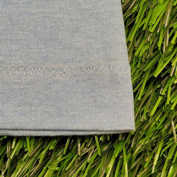 Vintage 80s Class Act Tanning Shirt Medium 20x27 Blue - Picture 13 of 15